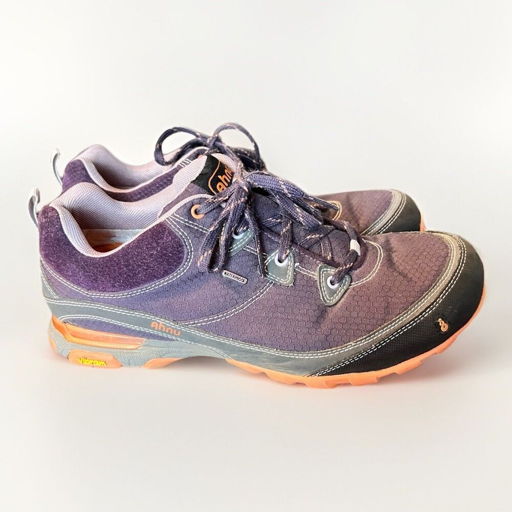 Ahnu Sugarpine By Teva Women's Vibram Hiking Shoes US 11.5 EU 42 Purple